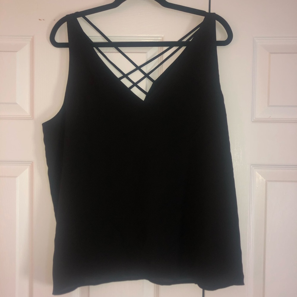 Black tank top